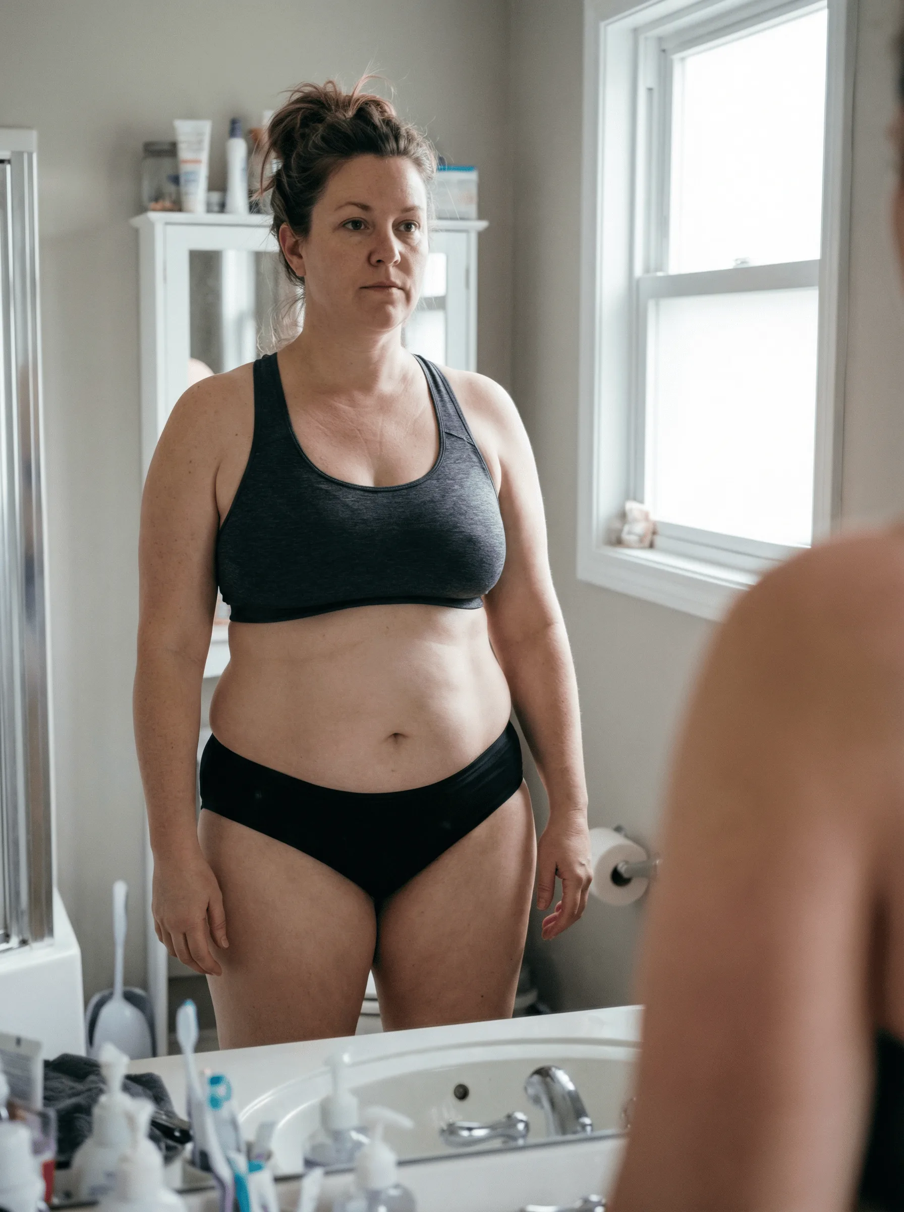 Body fat example photo with AI-estimated body fat percentage